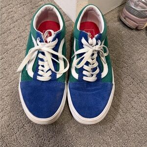 Vans Blue and Green Sneakers